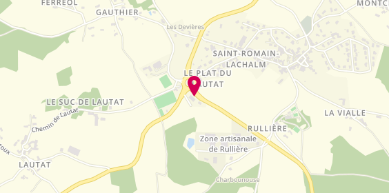 Plan de Cap Chauffage, 3 Rue de L&#039;Artisanat_ Zone Industrielle Rulli&Egrave;Re, 43620 Saint-Romain-Lachalm