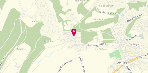 Plan de Ruggeri Plomberie, Route de Sanissard, 38210 Vourey