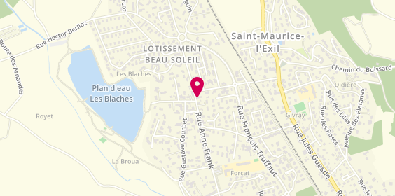 Plan de Charlie plombier chauffagiste, 49 Rue Anne Franck, 38550 Saint-Maurice-l'Exil