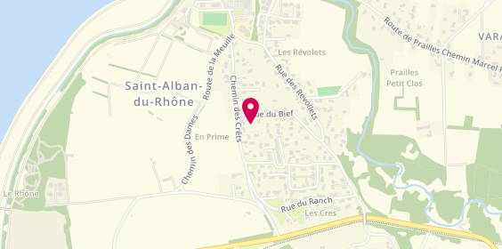 Plan de T.C.S Plomberie, 33 Chemin Crets, 38370 Saint-Alban-du-Rhône
