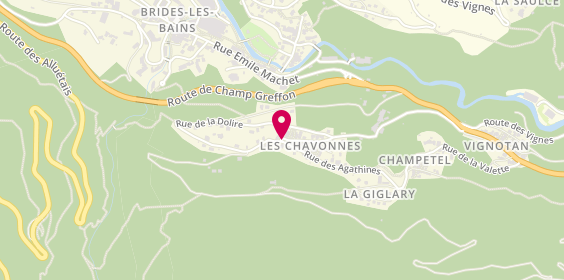 Plan de A.D.B Services, Les Chavonnes, 73600 La Perrière