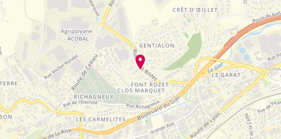 Plan de C. P. G, 13 Rue Font Rozet, 42400 Saint-Chamond