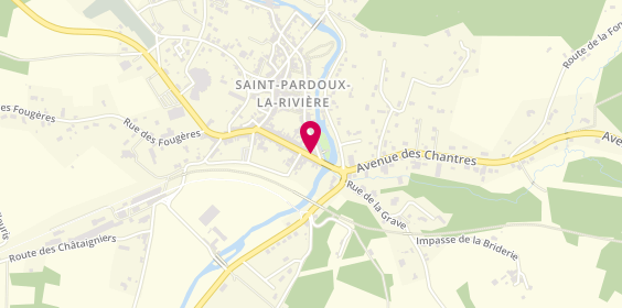 Plan de Ets GACHON Alain, 4 Grand-Rue de la Barre, 24470 Saint-Pardoux-la-Rivière