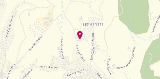 Plan de SCES Energies & Services, 23 Rue des Genêts, 42290 Sorbiers