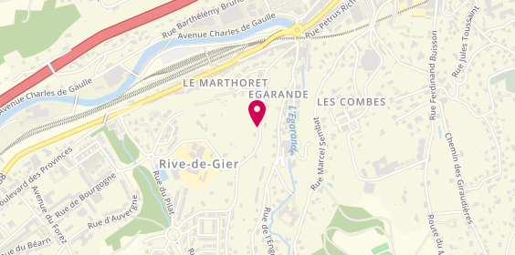 Plan de N.F Plomberie Chauffage Depannage, Rue Marthoret, 42800 Rive-de-Gier