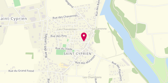 Plan de Gt Thermi, 1 Rue des Mûriers, 42160 Saint-Cyprien
