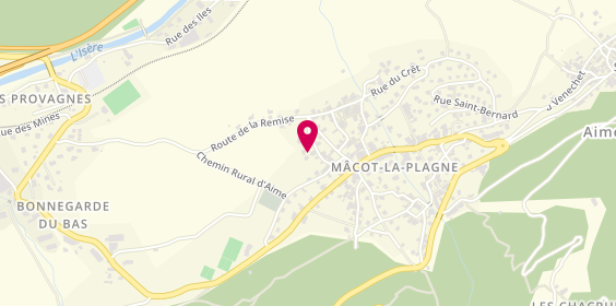 Plan de Marc Finet, 75 Rue Clos, 73210 La Plagne-Tarentaise