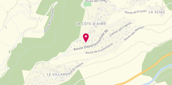 Plan de Peak Property Care Group, La Côte d'Aimé Route Beguevey, 73210 La Plagne-Tarentaise