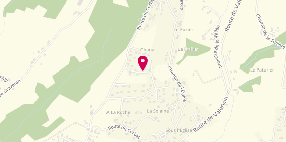 Plan de AC Plomberie, 500 Rue Chante le Vent, 38540 Saint-Just-Chaleyssin
