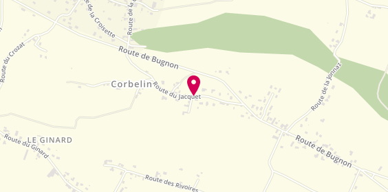 Plan de BODECHER Romain, 453 Route Jacquet, 38630 Corbelin