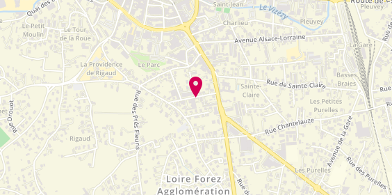 Plan de DEPREZ Philippe: Plomberie Chauffage -Climatisation, 7 Rue de Bichirand, 42600 Montbrison