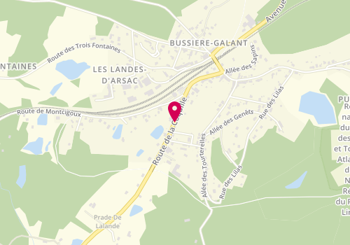 Plan de Nmpc, Route de la Coquille, 87230 Bussière-Galant