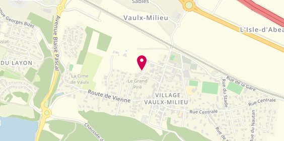 Plan de Access Plomberie Chauffage Climatisation, 19 Rue du Pic-Vert, 38090 Vaulx-Milieu