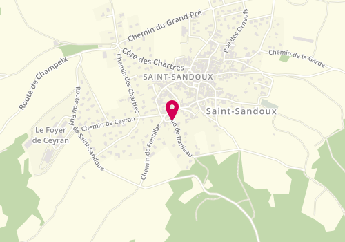 Plan de Joël Biscuit Plomberie Chauffage Sanitai, 10 Rue Enclos, 63450 Saint-Sandoux