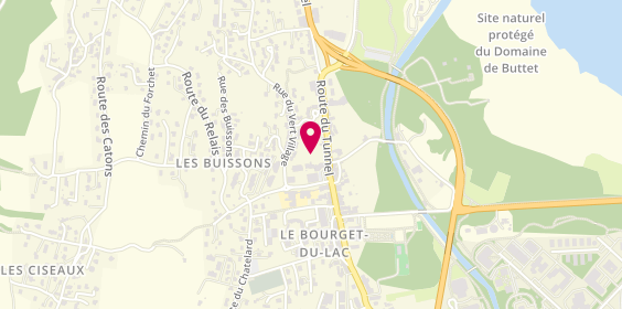 Plan de Speziali-Gay Chauffage Plomberie, 598 Route de la Serraz Les Ateliers de la Plaisse, 73370 Le Bourget-du-Lac