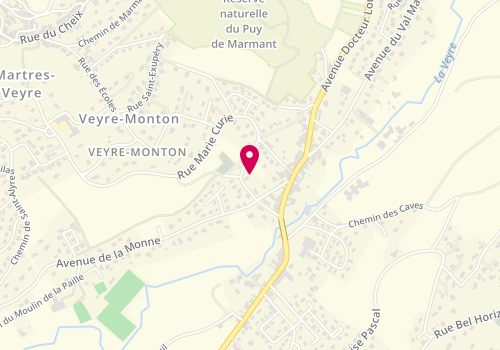 Plan de SAS M2P, 8 avenue de la Monne, 63960 Veyre-Monton