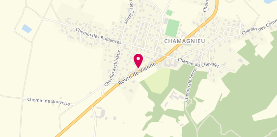 Plan de Tc Plomberie, 2650 Route Vienne, 38460 Chamagnieu