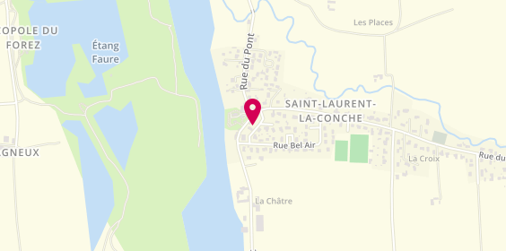 Plan de Aqua Dépannage, 70 Lotissement Beau Rivage, 42210 Saint-Laurent-la-Conche