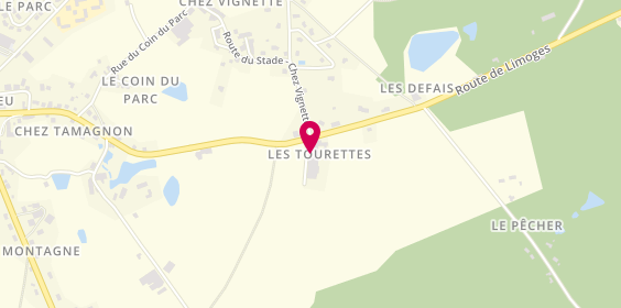 Plan de GUINOT Christophe, Les Tourettes, 87440 Saint-Mathieu