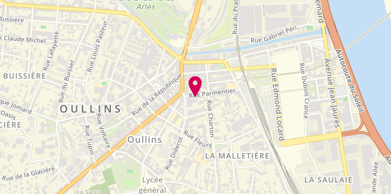 Plan de Bertaud et Fils, 8 Rue Parmentier, 69600 Oullins-Pierre-Bénite