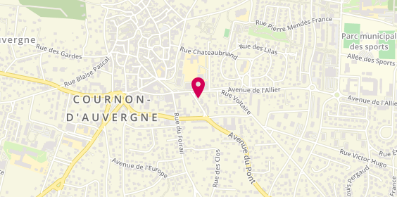 Plan de Entreprise Plomberie Fougeroux, 3 avenue du Pont, 63800 Cournon-d'Auvergne