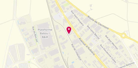 Plan de Proxitherm, 3 Bis Rue de l'Industrie, 63800 Cournon-d'Auvergne