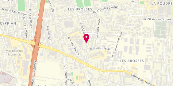 Plan de Nahal Plomberie, 58 Rue Séverine, 69100 Villeurbanne