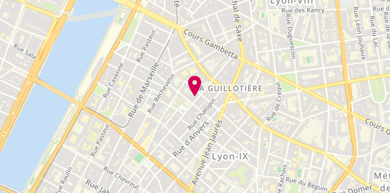 Plan de Etablissements Jean Gaubert, 34 Rue Sébastien Gryphe, 69007 Lyon
