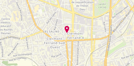 Plan de Domas Billy, 7 Rue Barillot Veuve Coupelon, 63000 Clermont-Ferrand