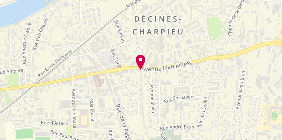 Plan de Le Radiateur Décinois, 258 Avenue Jean Jaurès, 69150 Décines-Charpieu