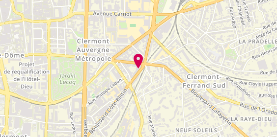 Plan de Pingeon Couverture, 52 Boulevard Lafayette, 63000 Clermont-Ferrand