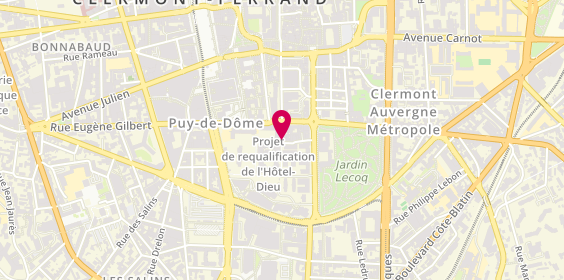 Plan de Ent Carroue, 3 Rue Meyrand des Pradeaux, 63000 Clermont-Ferrand