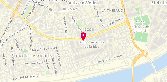 Plan de Iserba, 8 avenue Eugène Hénaff, 69120 Vaulx-en-Velin