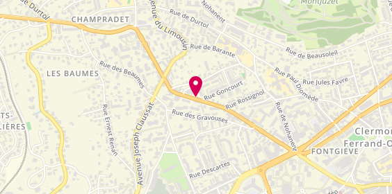 Plan de Plomberie Christophe BONNET, 56 avenue Raymond Bergougnan, 63100 Clermont-Ferrand