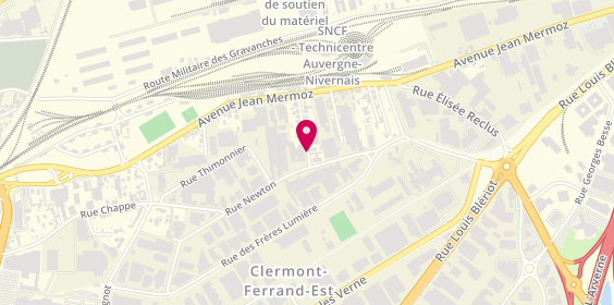 Plan de GAONACH Patrice, 25 Rue Gay Lussac, 63100 Clermont-Ferrand