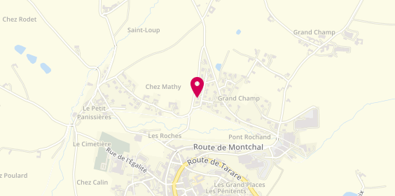 Plan de LE-COZ Ludovic, Route Chez Mathy, 42360 Panissières