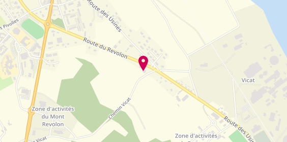 Plan de Alyance Plomberie, 734 Route du Revolon, 38390 Montalieu-Vercieu