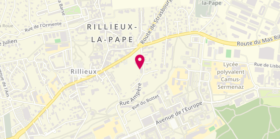 Plan de A l'Eau Plombier, 553 Rue Ampère, 69140 Rillieux-la-Pape