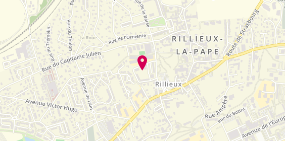 Plan de LM plomberie69, 7 square Henri Dunant, 69140 Rillieux-la-Pape