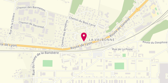 Plan de Jlc Maintenance, 154 Route de Lyon, 01360 Béligneux