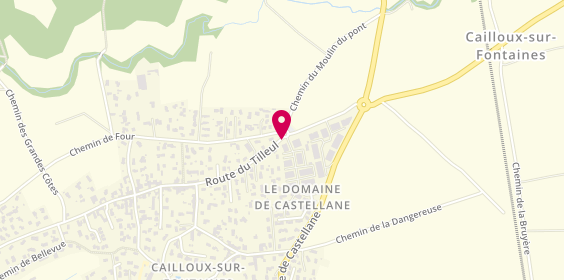 Plan de BP Plomberie Chauffage, 350 Route Tilleul, 69270 Cailloux-sur-Fontaines