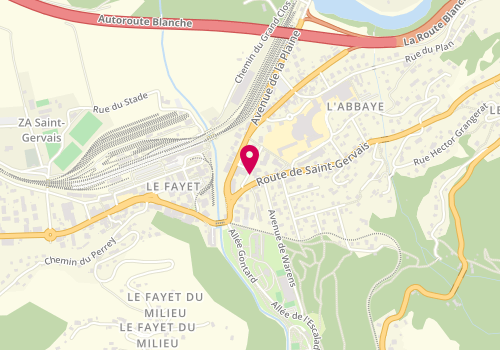 Plan de Alpes Chauffage Sanitaire, 62 Rue du Clos Fleuri, 74170 Saint-Gervais-les-Bains