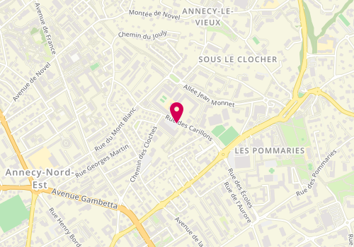 Plan de Mce Maldonado, 23 Rue Carillons, 74940 Annecy-le-Vieux