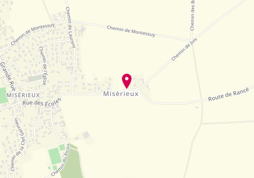 Plan de Mp Plomberie, 371 Route de Rance, 01600 Misérieux