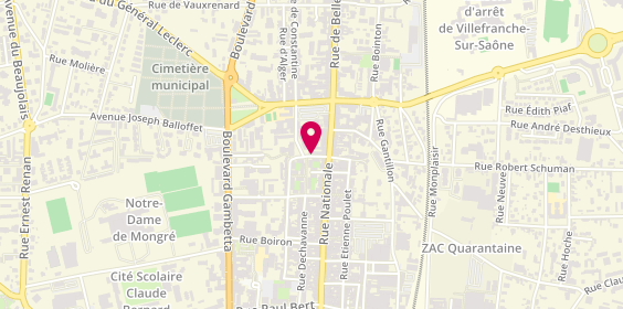 Plan de KMF Plomberie, 46 Rue des Fossés, 69400 Villefranche-sur-Saône