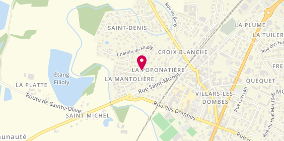 Plan de BFA Plomberie, 5 Rue des Cyprès Lotissement
Rue de la Mantolière, 01330 Villars-les-Dombes