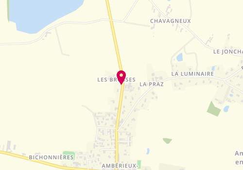 Plan de Girodon Plomberie, 626 Route de Saint-Trivier, 01330 Ambérieux-en-Dombes