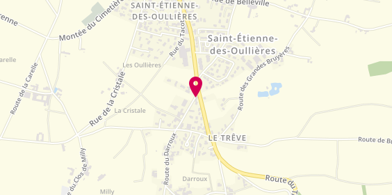 Plan de Entreprise Galland Fils SARL, 2 Route du Darroux, 69460 Saint-Étienne-des-Oullières