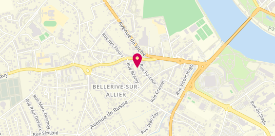 Plan de Grange Plomberie BELLERIVE SUR ALLIER, 21 Rue Pasteur, 03700 Bellerive-sur-Allier