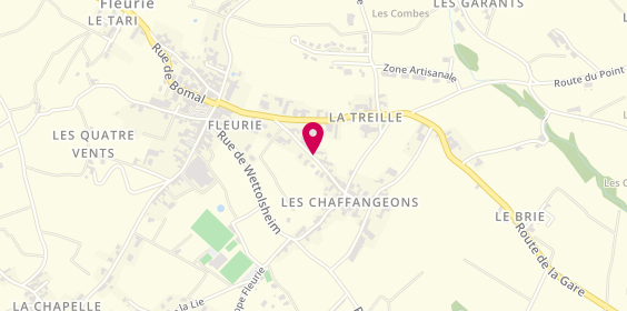 Plan de P2C, 167 Rue des Chaffangeons, 69820 Fleurie